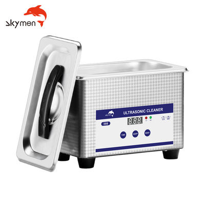 SUS304 líquido de limpeza ultrassônico comercial de aço inoxidável 0.8L para Skymen da joia dos vidros