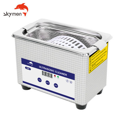 SUS304 líquido de limpeza ultrassônico comercial de aço inoxidável 0.8L para Skymen da joia dos vidros