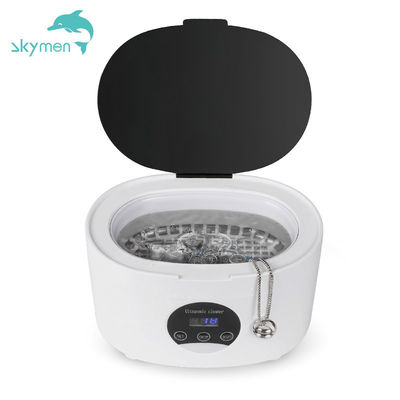 SUS ultrassônico 304 do ABS do líquido de limpeza 600ml do agregado familiar branco do clássico dos Skymen para a joia