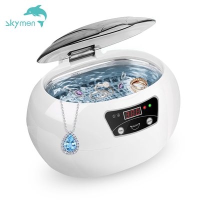 Skymen limpador de joias ultrassônico portátil máquina de ultrassom limpador de joias sônico