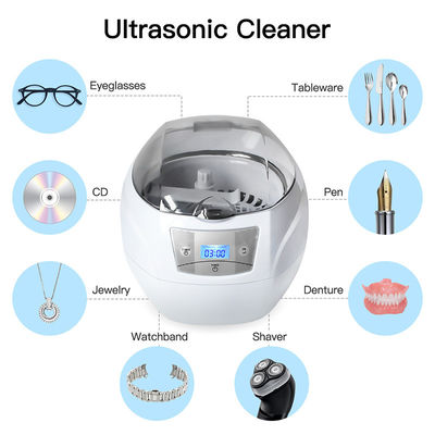máquina de lavar mais limpa do CD da joia ultrassônica ultrassônica dental digital dos líquidos de limpeza de 750ml 35Watt