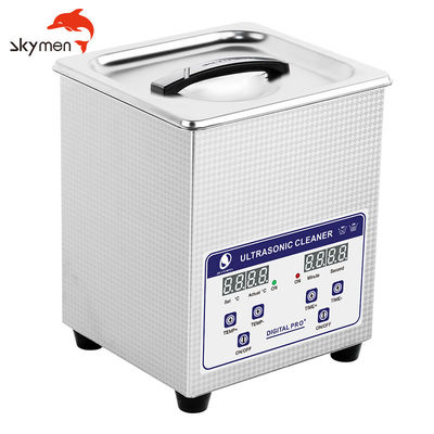 líquido de limpeza ultrassônico 80W do equipamento dental de 220v 2L com cesta