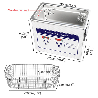 Bateria recarregável mecânica ultrassônica portátil do líquido de limpeza 3.2L dos Skymen 020S